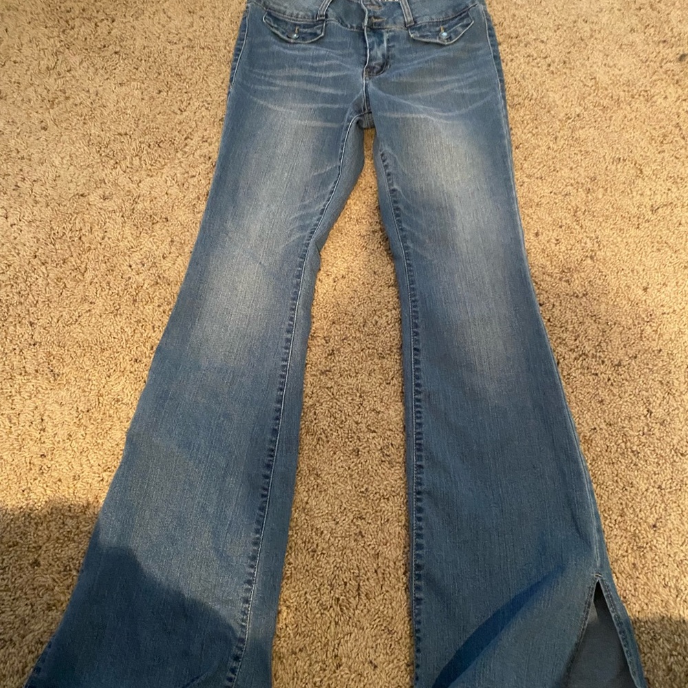 Blue spice, women’s jeans, flare leg